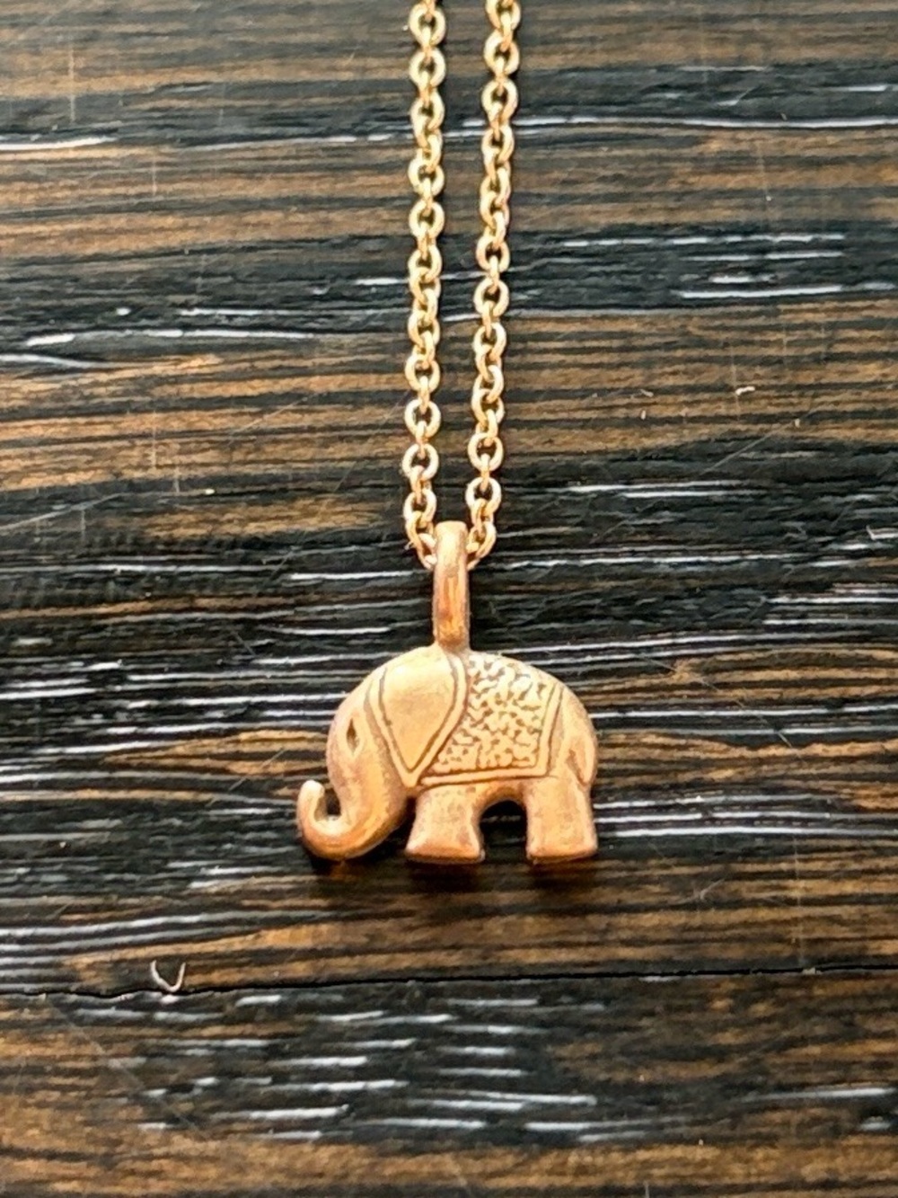 Delicate Gold Elephant Pendant Necklace - Women Jewelry